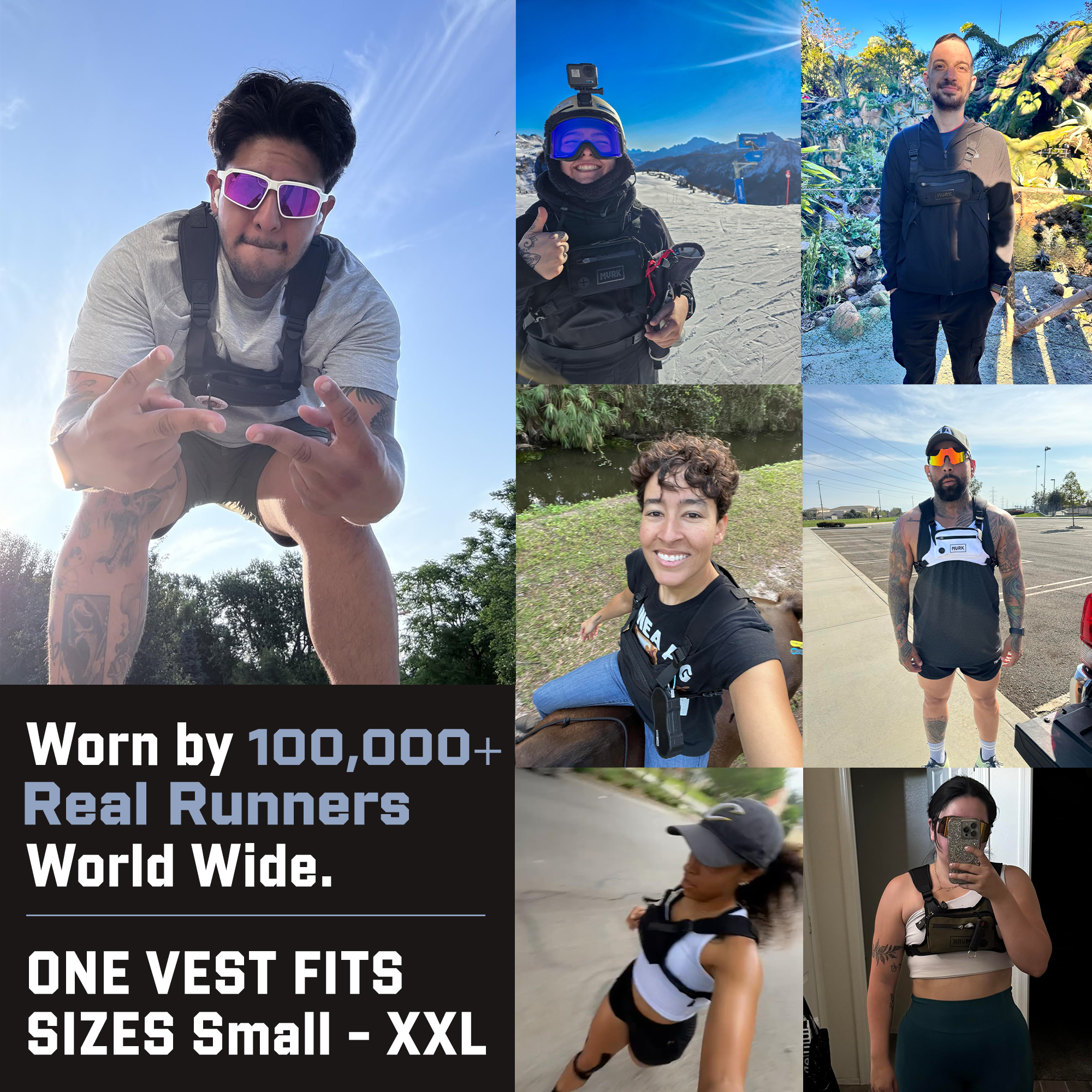 MVRK Zero-Bounce Running Chest Pack