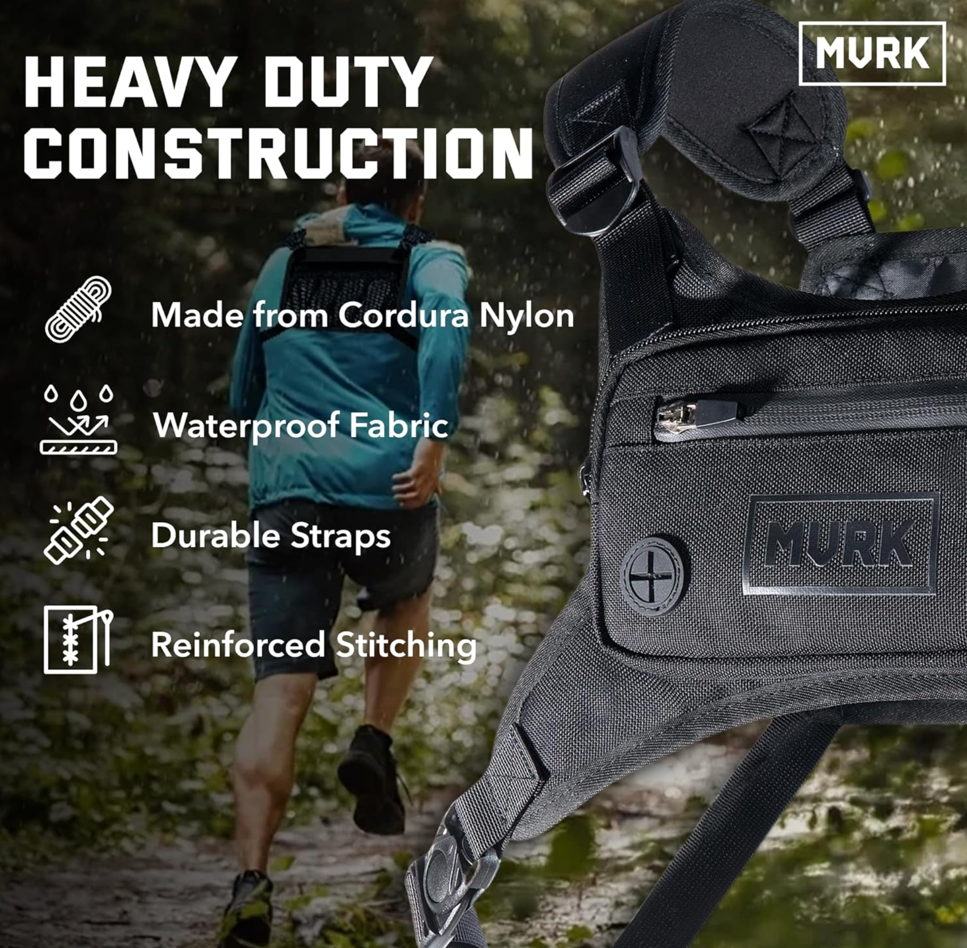 MVRK Zero-Bounce Running Chest Pack