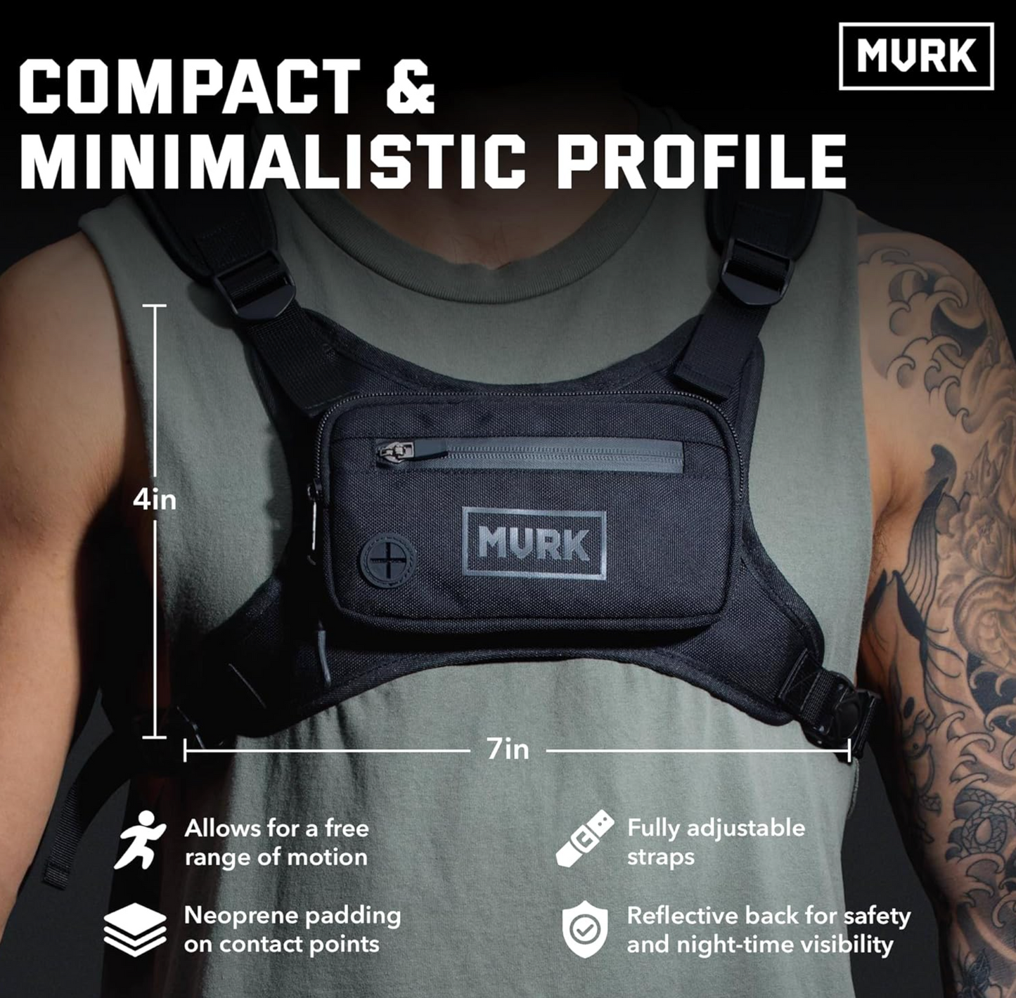 MVRK Running Vest Chest Pack